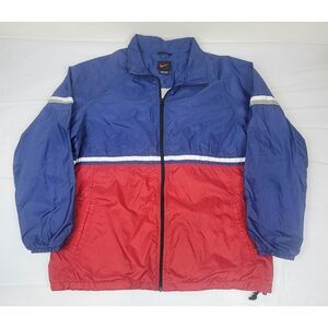 Nike Jacket‎ Mens XL. Vintage 90s Color Block Nylon Windbreaker Full-Zip.